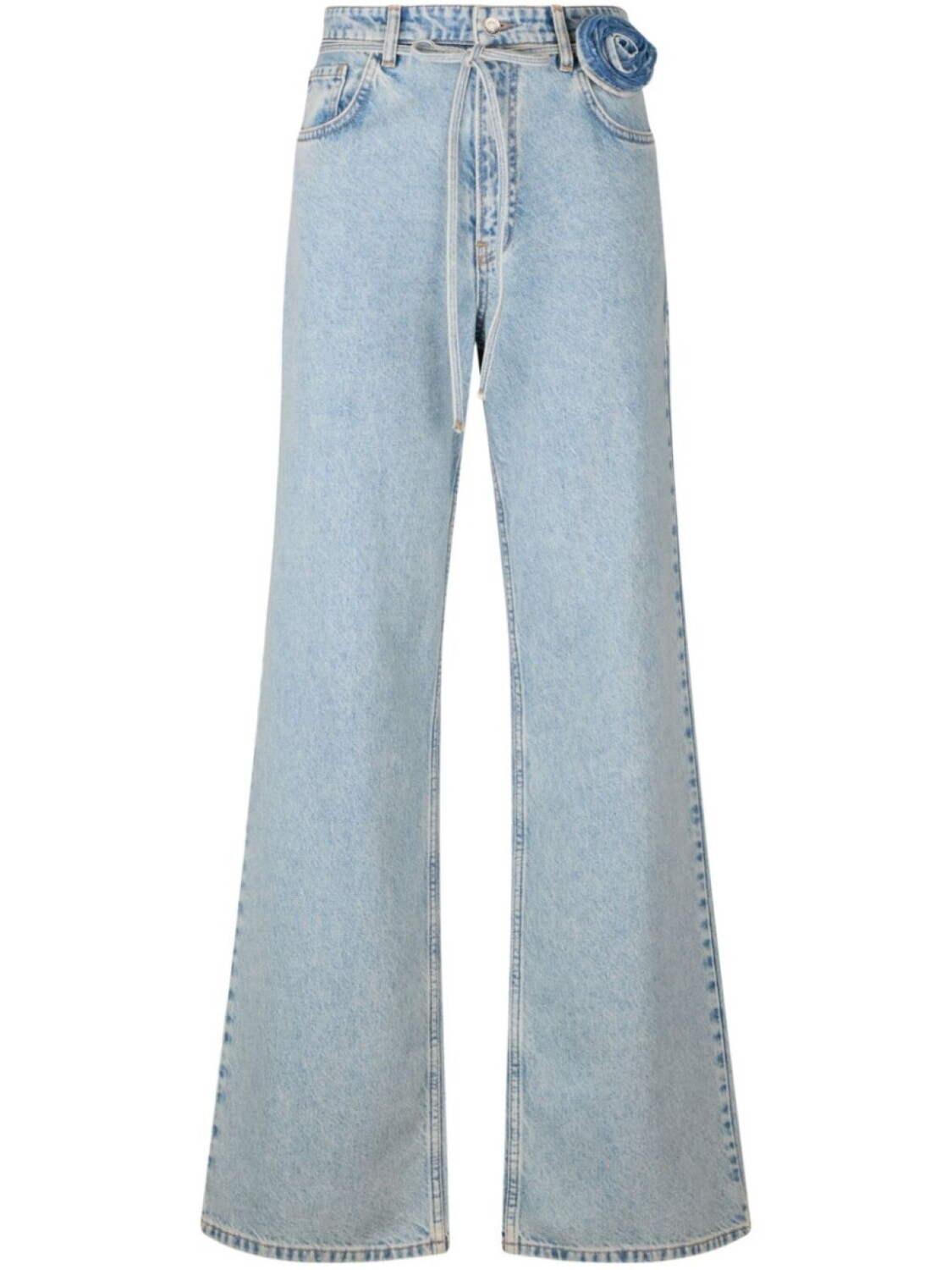 LIU JO Мешковатые хлопковые джинсы, синий 
LIU JO Мешковатые хлопковые джинсы, синий