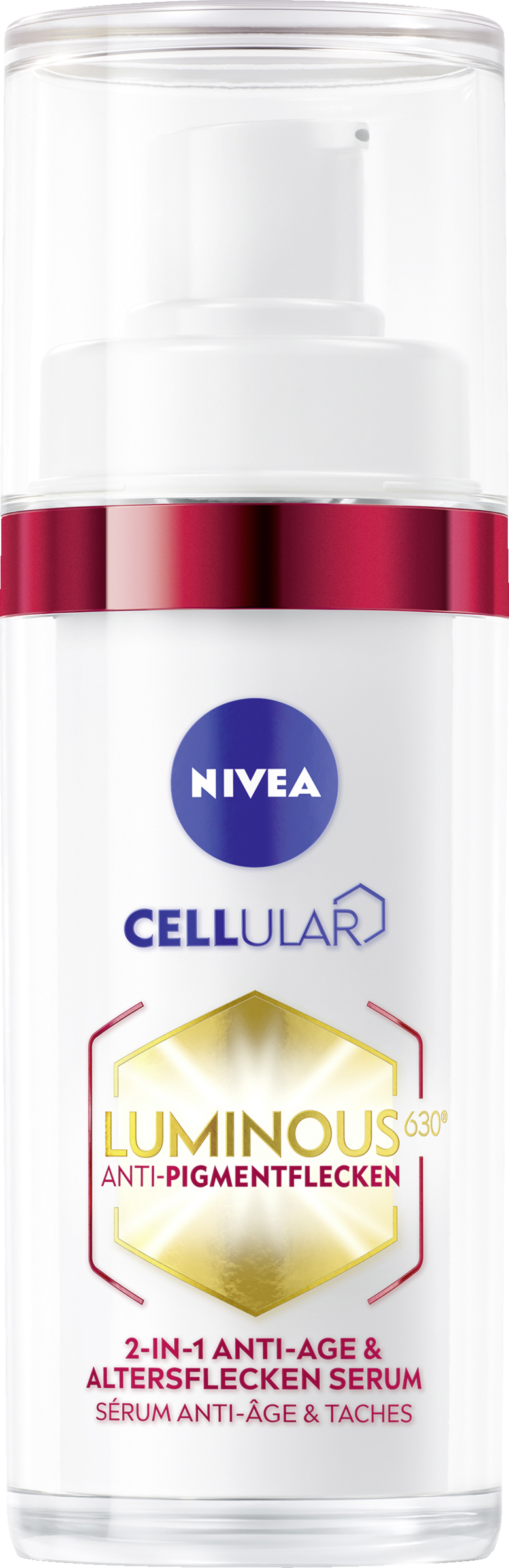Сыворотка для лица NIVEA Cellular Luminous 630 Anti-Pigmentflecken Altersflecken Serum
Сыворотка для лица NIVEA Cellular Luminous 630 Anti-Pigmentflecken Altersflecken Serum