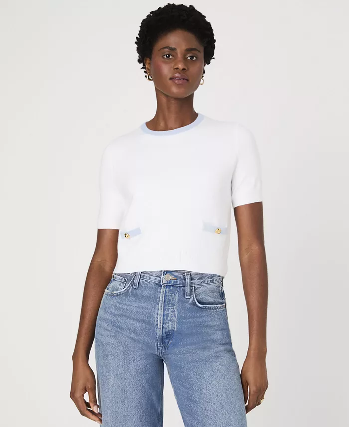 Женский топ Babysoft с короткими рукавами French Connection, белый
Женский топ Babysoft с короткими рукавами French Connection, белый