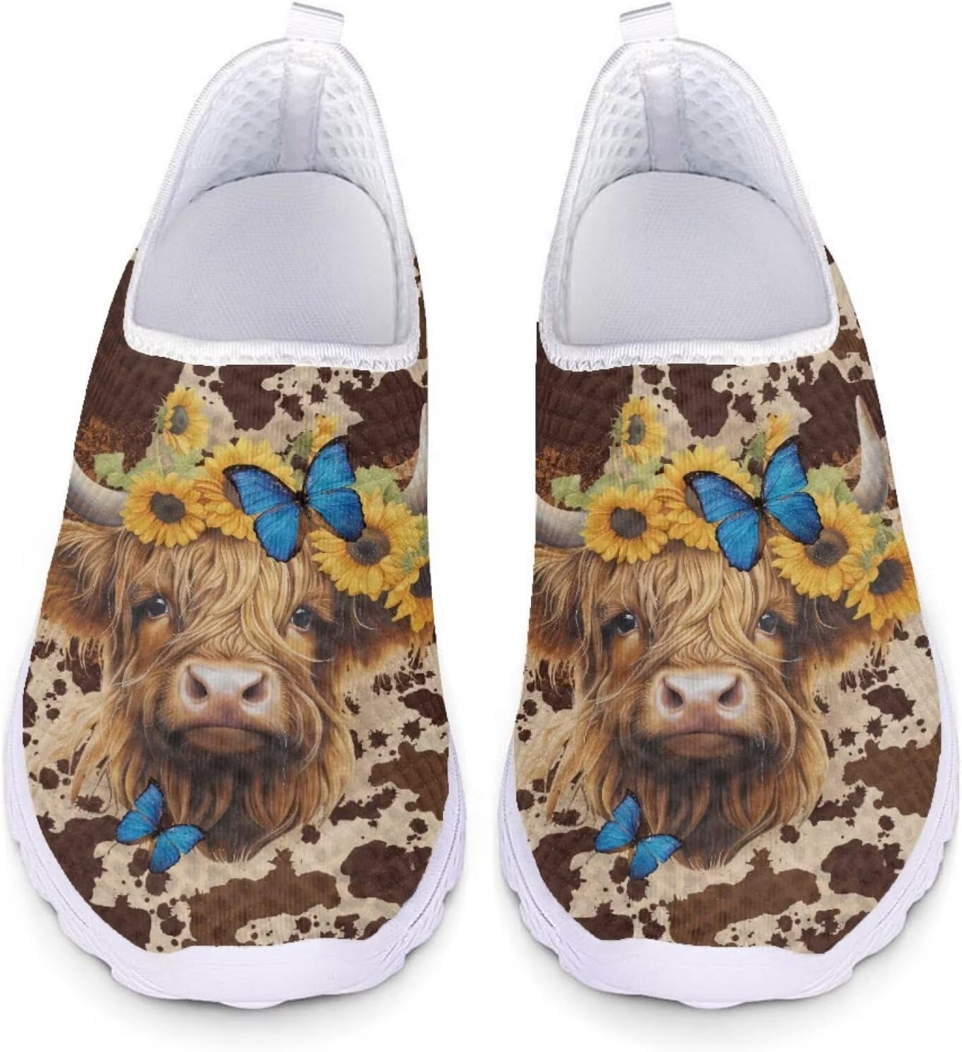 Кроссовки Belidome для женщин и мужчин, водонепроницаемые слипоны для ходьбы, бега и походов, спортивные, дышащие, легкие, Butterfly Sunflower Cow Print
Кроссовки Belidome для женщин и мужчин, водонепроницаемые слипоны для ходьбы, бега и походов, спортивные, дышащие, легкие, Butterfly Sunflower Cow Print