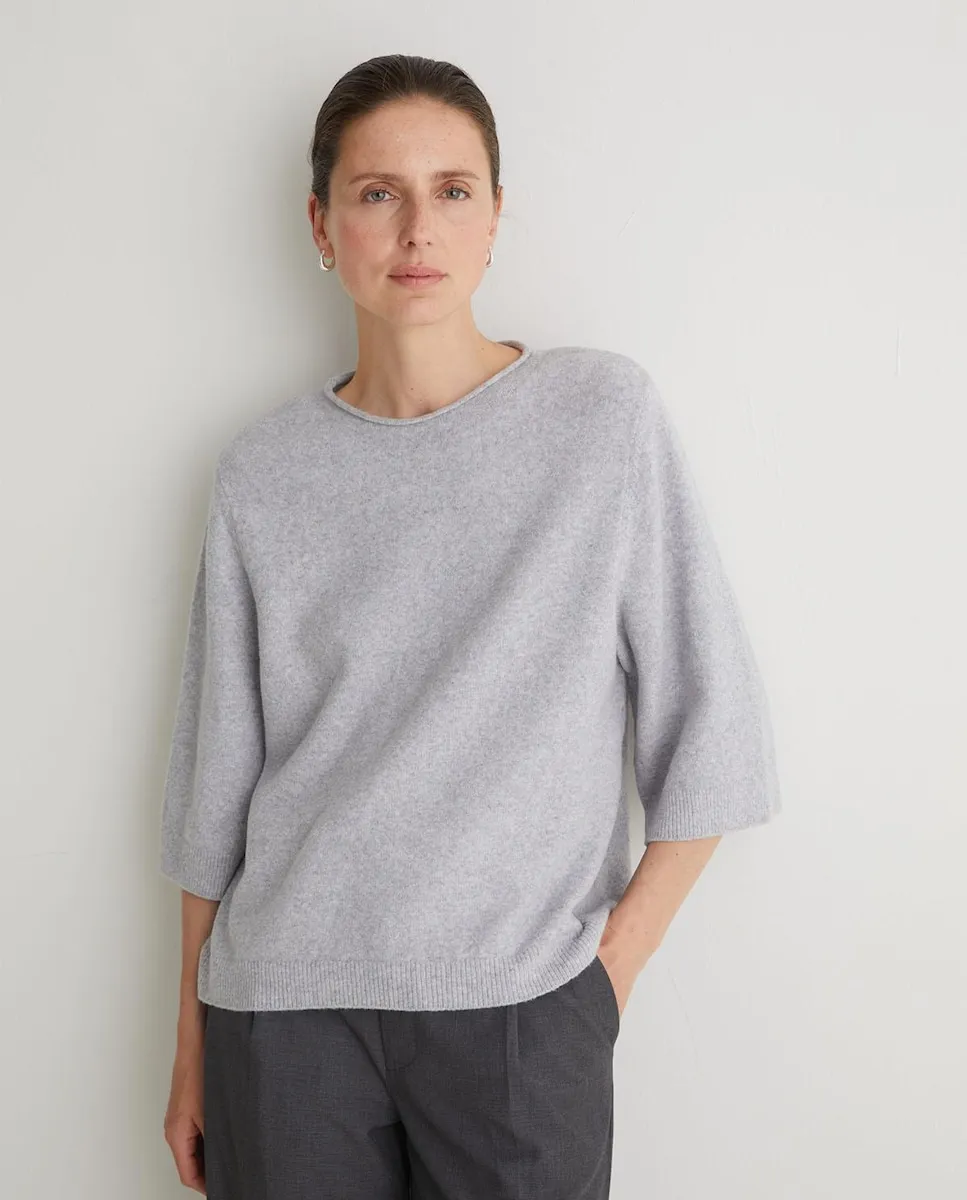 Женский джемпер с рукавами три четверти и круглым вырезом Yerse, серый
Женский джемпер с рукавами три четверти и круглым вырезом Yerse, серый