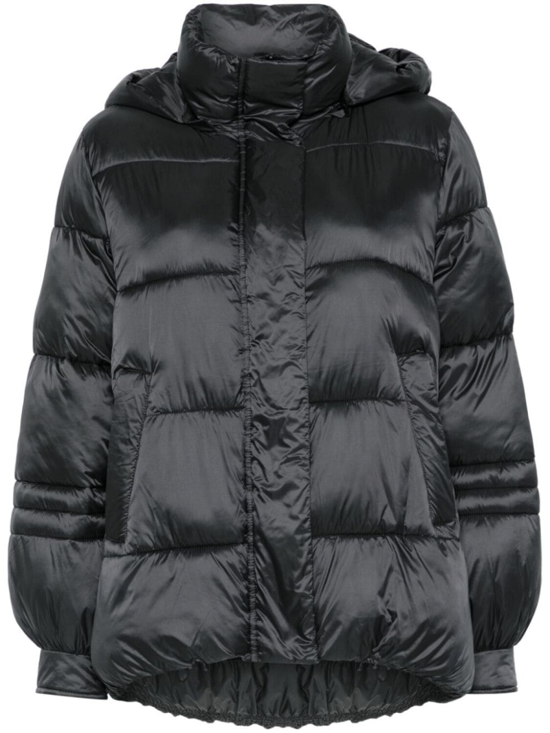 TWINSET полосатая жаккардовая куртка-пуховик, черный 
TWINSET полосатая жаккардовая куртка-пуховик, черный