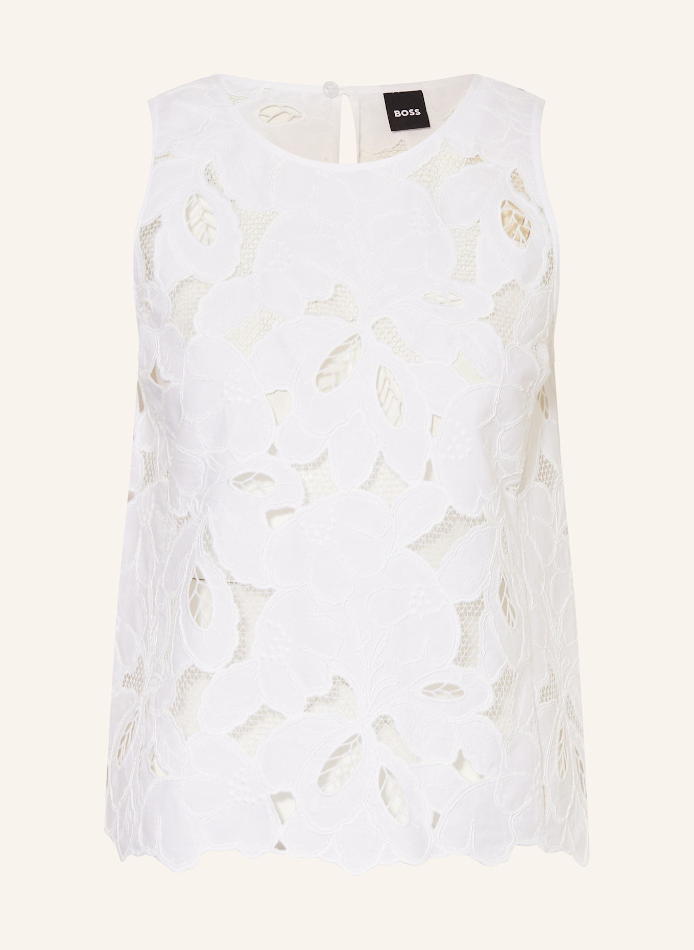Кружевной топ бероди Boss, белый
Кружевной топ бероди Boss, белый