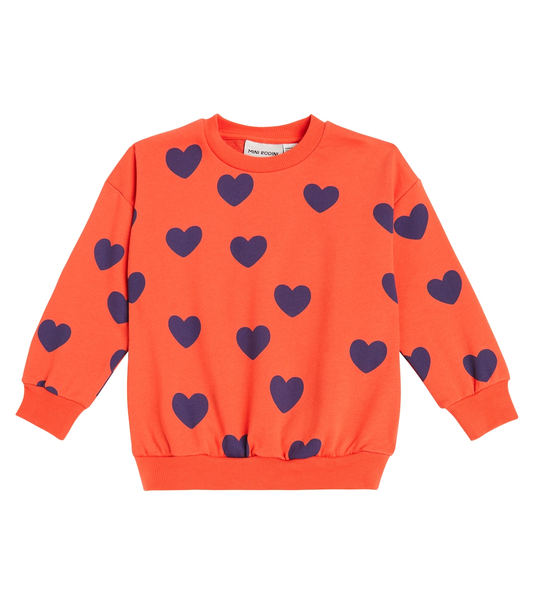 Хлопковая толстовка с принтом сердец Mini Rodini, красный
Хлопковая толстовка с принтом сердец Mini Rodini, красный