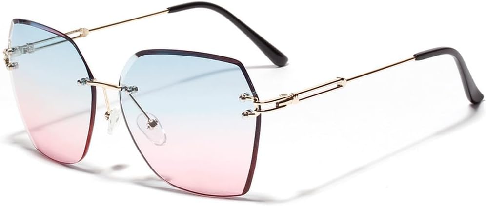 Мужские солнцезащитные очки в стиле ретро без оправы, женские модные металлические многоугольные солнцезащитные очки класса люкс, женские очки-очки с защитой от УФ-излучения UV400 TKKTLLT, Blue Pink
Мужские солнцезащитные очки в стиле ретро без оправы, женские модные металлические многоугольные солнцезащитные очки класса люкс, женские очки-очки с защитой от УФ-излучения UV400 TKKTLLT, Blue Pink