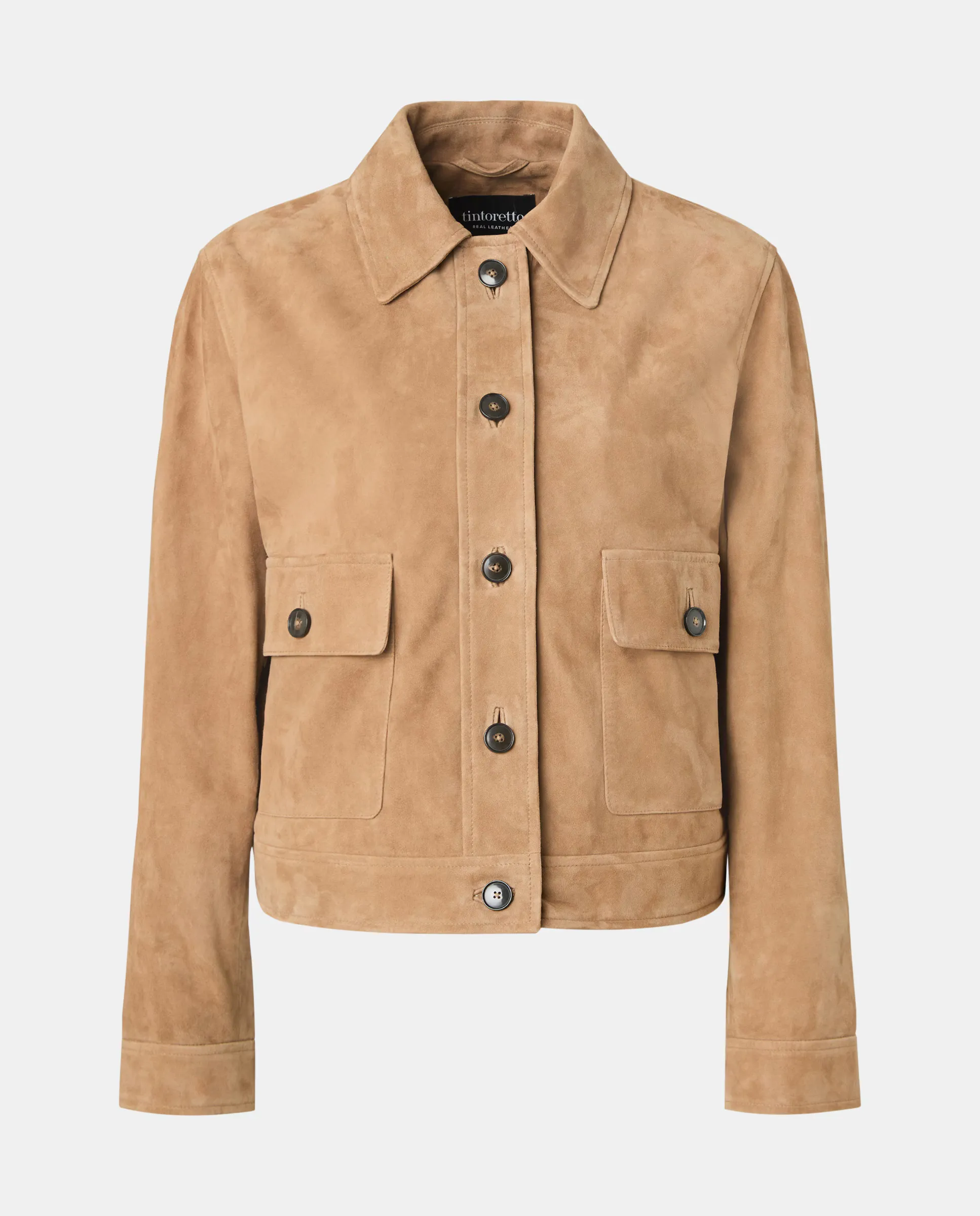 Женская замшевая куртка с карманами Tintoretto, цвет Tostado
Женская замшевая куртка с карманами Tintoretto, цвет Tostado