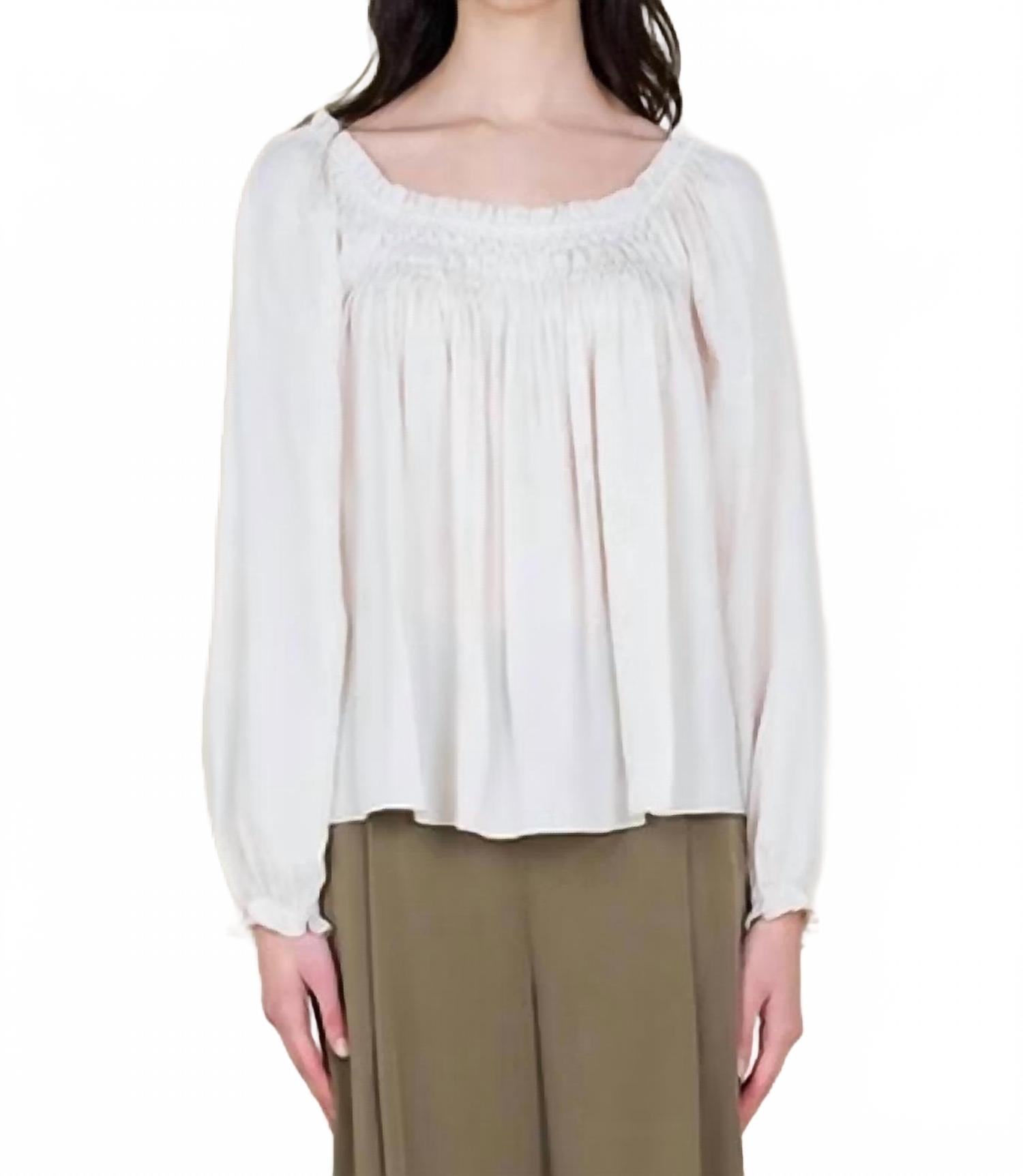 Топ с ручной сборкой, белый Grade & Gather, белый
Топ с ручной сборкой, белый Grade & Gather, белый