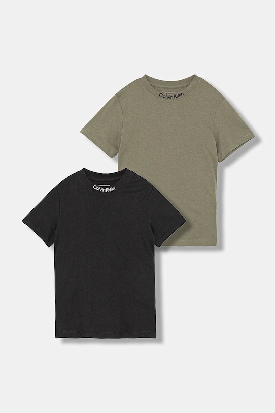 Хлопковая футболка детская 2 шт Calvin Klein Jeans, зеленый
Хлопковая футболка детская 2 шт Calvin Klein Jeans, зеленый