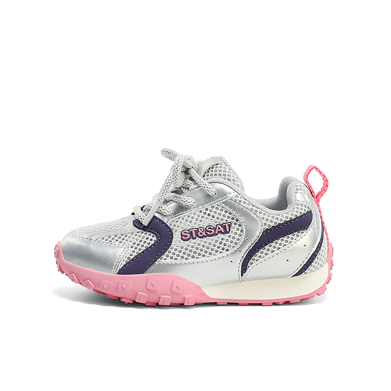 Детские противоскользящие антиударные дышащие легкие повседневные кроссовки Kids' ST&SAT, серебряный/коралловый/розовый
Детские противоскользящие антиударные дышащие легкие повседневные кроссовки Kids' ST&SAT, серебряный/коралловый/розовый