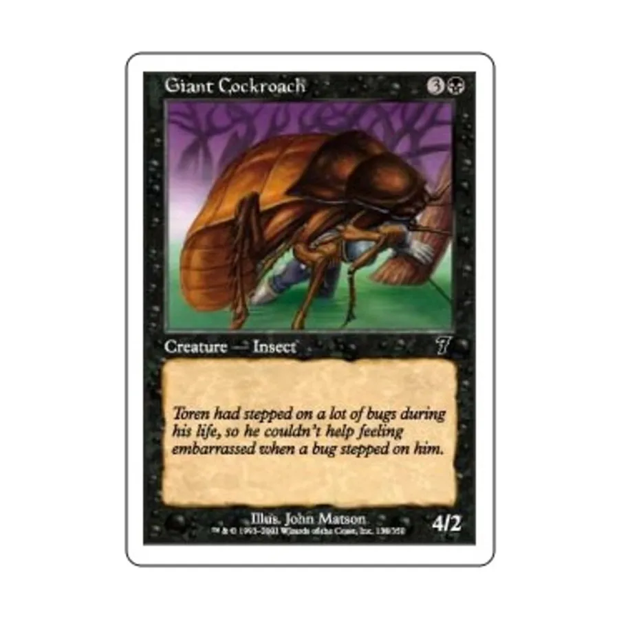 CCG Гигантский таракан (С), MTG - 7th Edition
CCG Гигантский таракан (С), MTG - 7th Edition