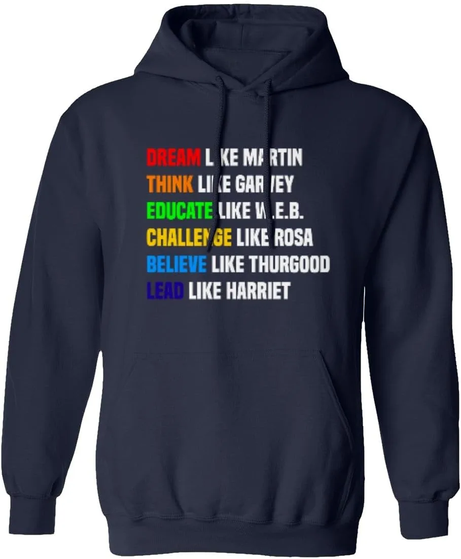 Толстовка с капюшоном Dream Like Martin Think Educate Challenge Believe MLK superhotapparel
Толстовка с капюшоном Dream Like Martin Think Educate Challenge Believe MLK superhotapparel