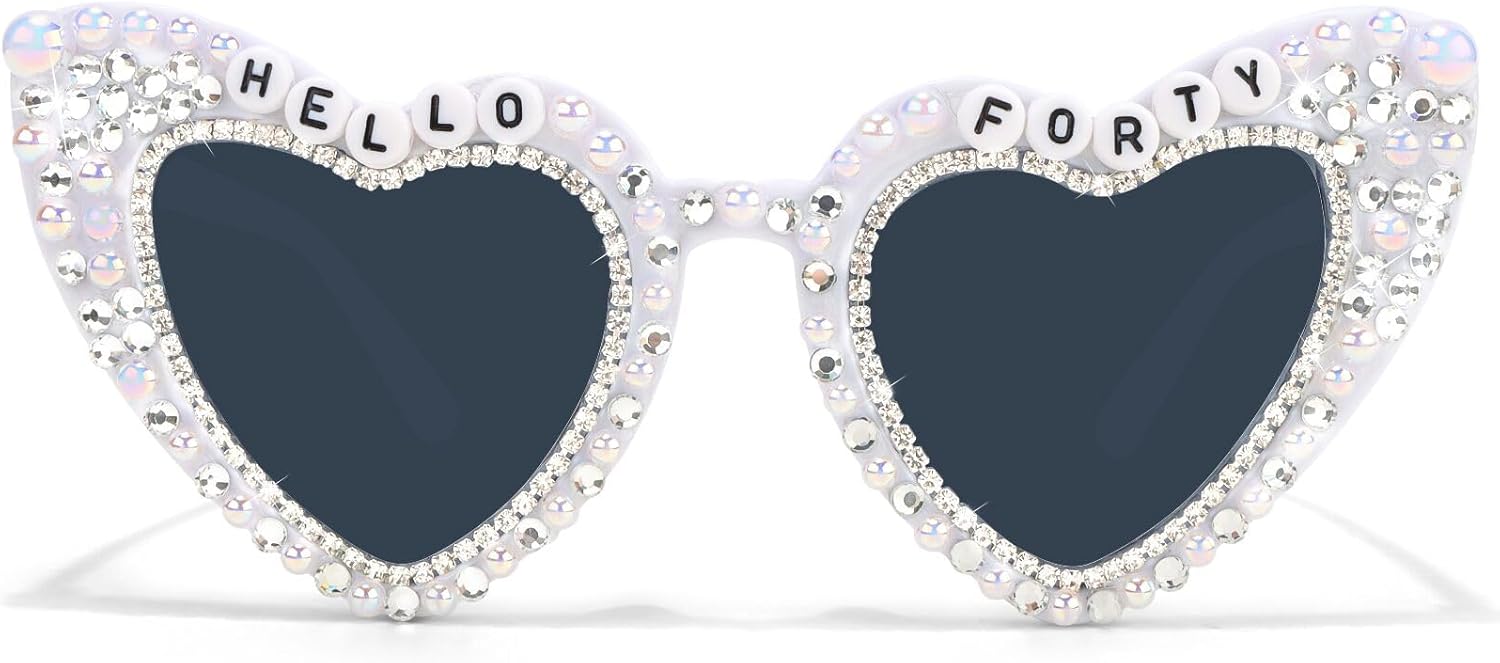 Солнцезащитные очки на 40-летие для украшения вечеринки в честь 40-летия для женщин, очки Hello Forty для вечеринки в честь дня рождения, аксессуары для украшения наряда, подарки Vovii
Солнцезащитные очки на 40-летие для украшения вечеринки в честь 40-летия для женщин, очки Hello Forty для вечеринки в честь дня рождения, аксессуары для украшения наряда, подарки Vovii