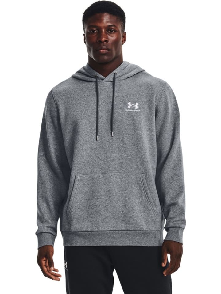 Толстовка UA Essential Fleece Hoodie Under Armour, серый 
Толстовка UA Essential Fleece Hoodie Under Armour, серый