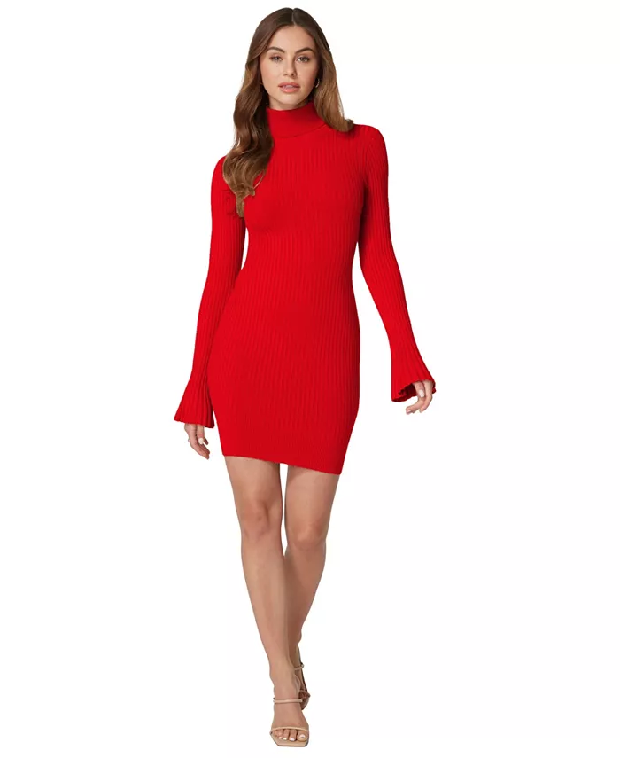 Женское трикотажное платье-свитер Bebe, красный
Женское трикотажное платье-свитер Bebe, красный