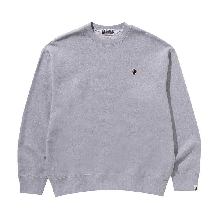 Свитер BAPE Ape Head One Point Crewneck, Grey
Свитер BAPE Ape Head One Point Crewneck, Grey