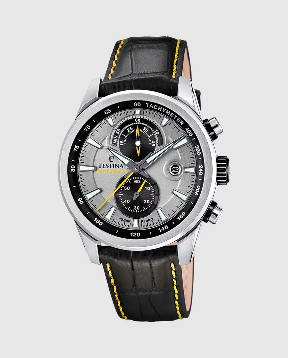 F20695/4 Timeless Chronograph Черные кожаные мужские часы Festina, черный
F20695/4 Timeless Chronograph Черные кожаные мужские часы Festina, черный