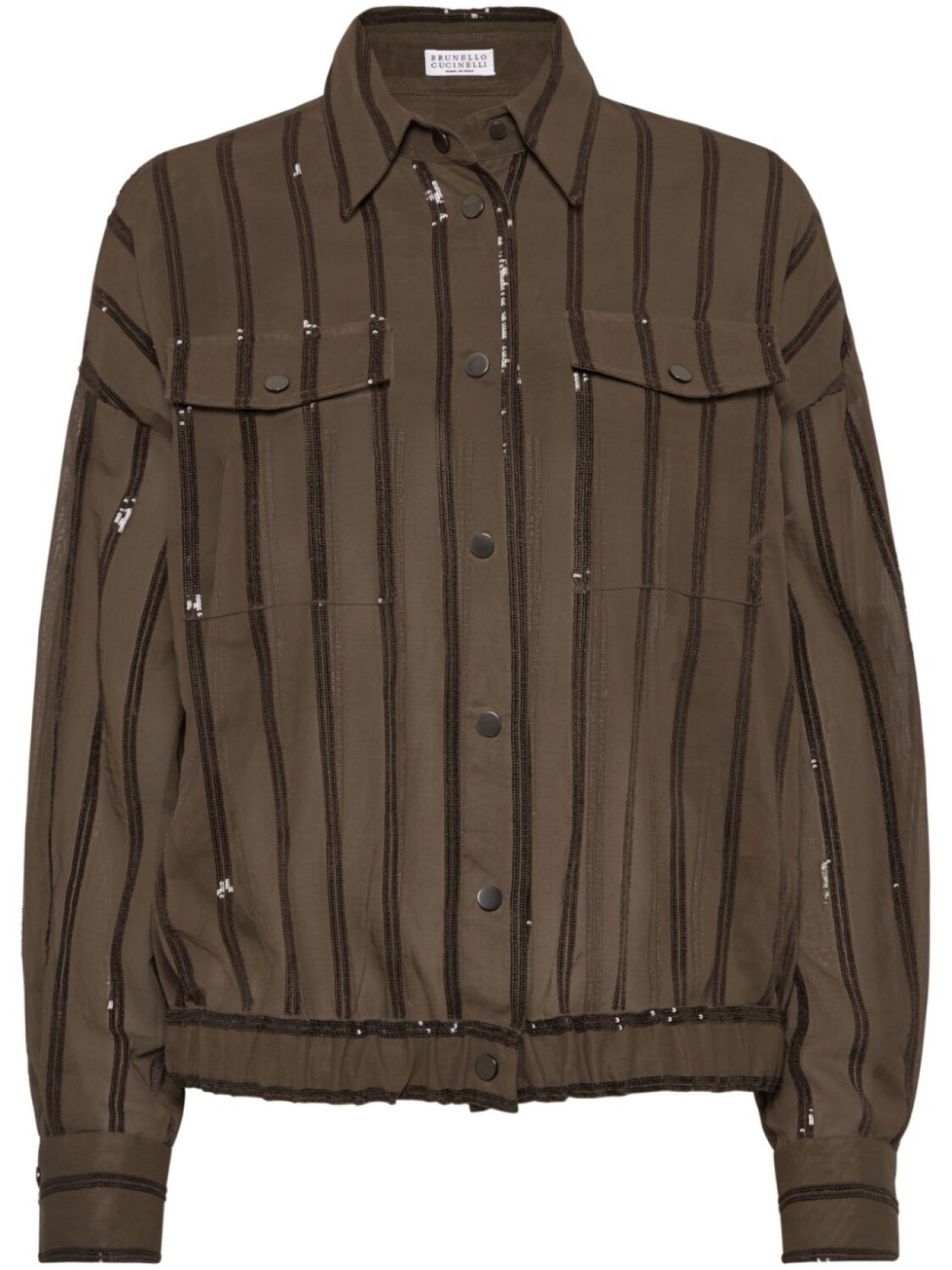 Ослепительная вышитая куртка Brunello Cucinelli, коричневый
Ослепительная вышитая куртка Brunello Cucinelli, коричневый
