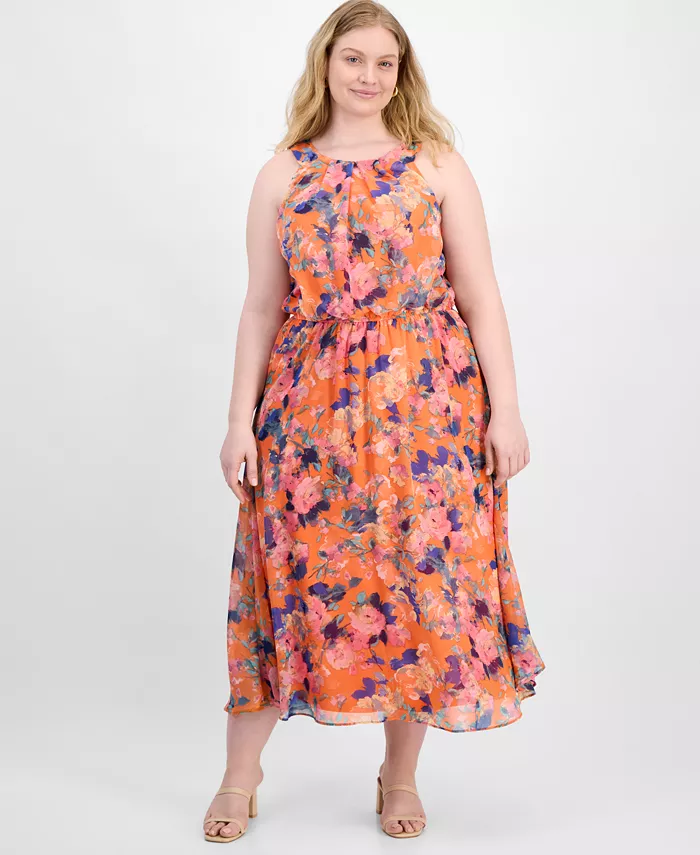 Платье макси из шифона с халтер-воротом больших размеров Robbie Bee, мультиколор
Платье макси из шифона с халтер-воротом больших размеров Robbie Bee, мультиколор