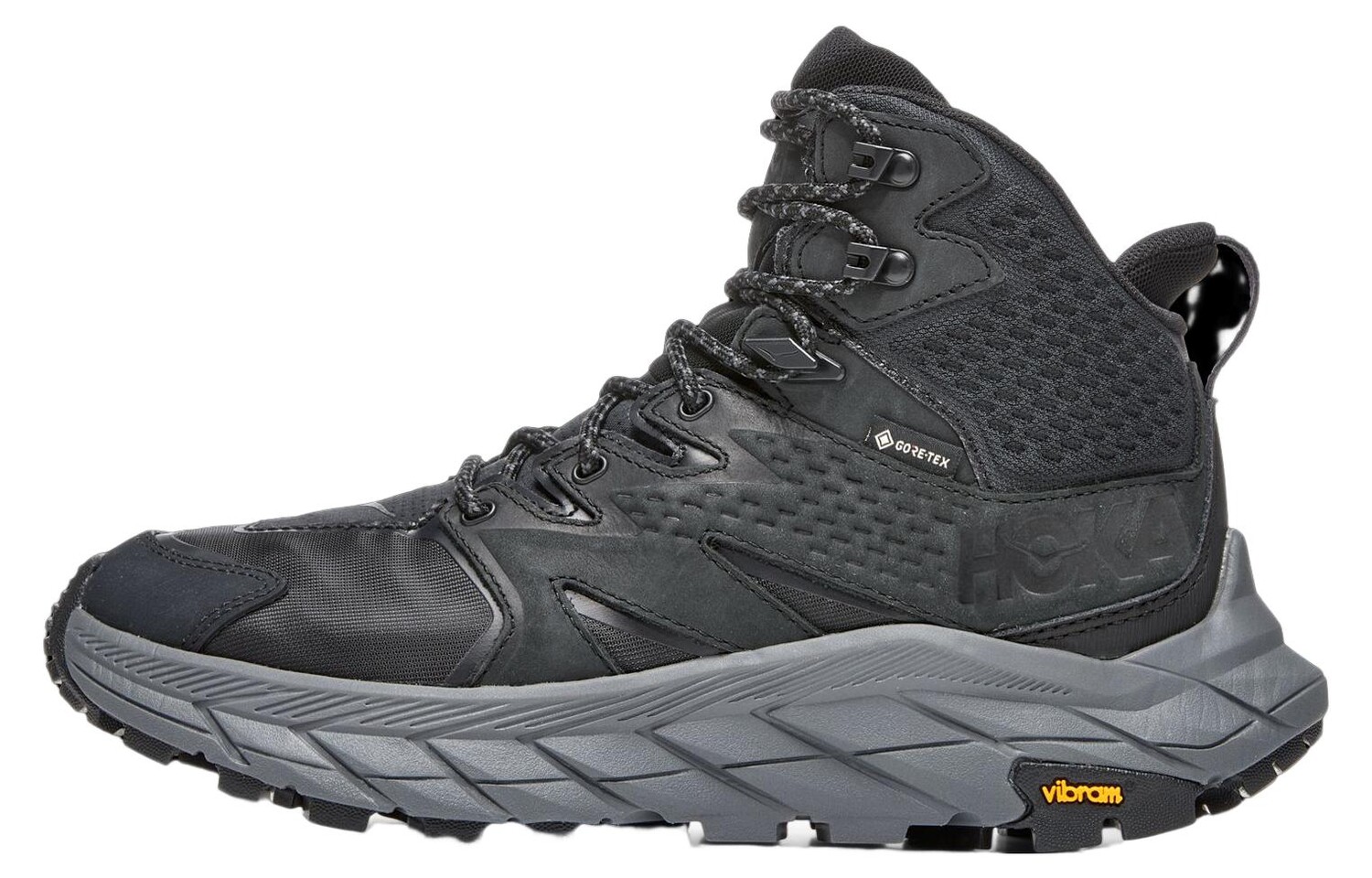 Кроссовки женские высокие черные Hoka One One 
Кроссовки женские высокие черные Hoka One One