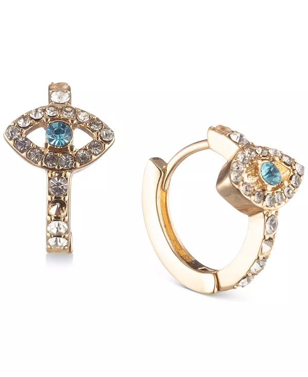 Золотистые серьги-кольца от сглаза Lonna & Lilly, blue
Золотистые серьги-кольца от сглаза Lonna & Lilly, blue