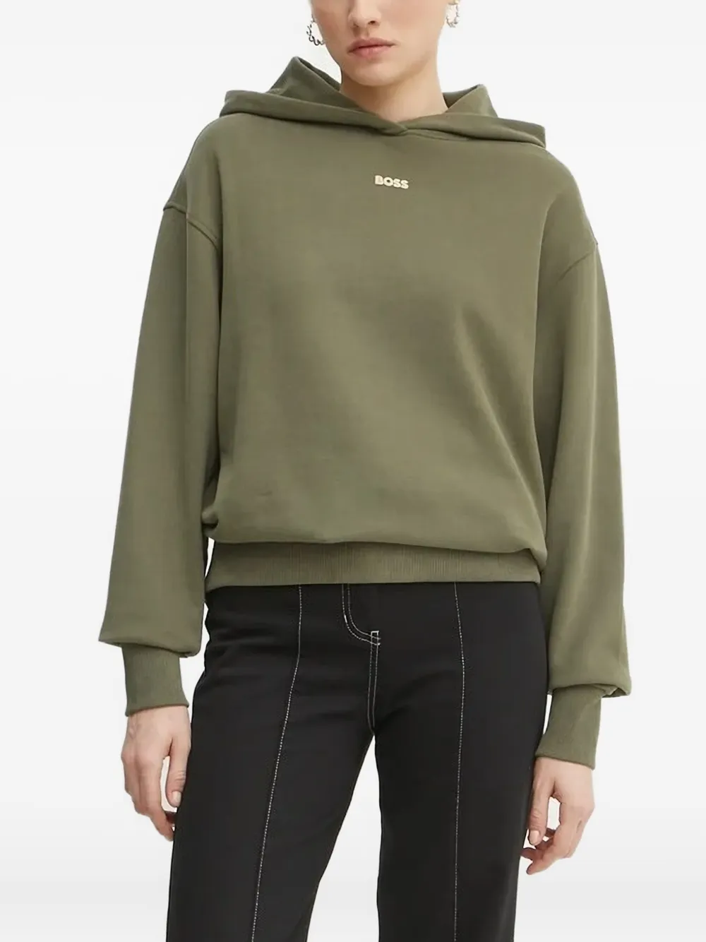 Худи с тисненым логотипом Boss, зеленый
Худи с тисненым логотипом Boss, зеленый