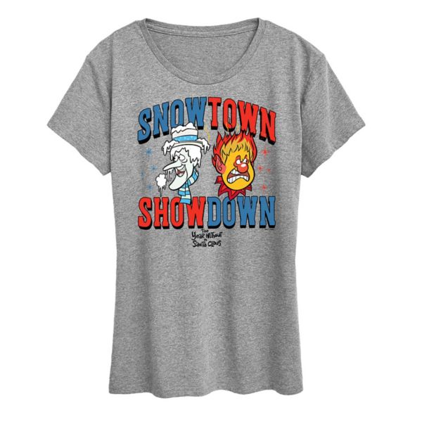 Женская футболка с графическим принтом «Год без Санта-Клауса и снежного города» Licensed Character, серый
Женская футболка с графическим принтом «Год без Санта-Клауса и снежного города» Licensed Character, серый