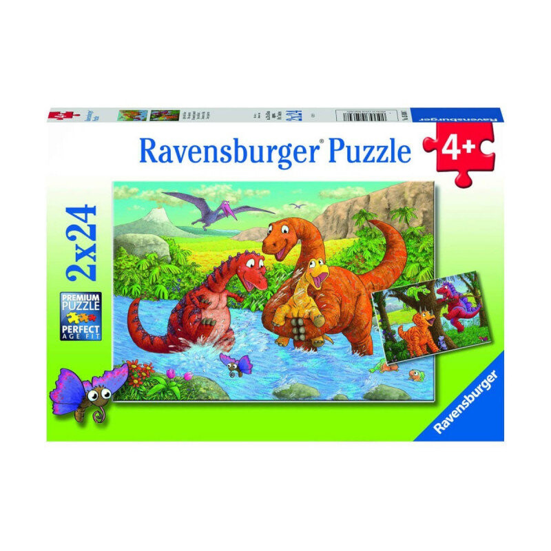 Равенсбургер, пазл, Играющие динозавры, 2х24 шт. Ravensburger
Равенсбургер, пазл, Играющие динозавры, 2х24 шт. Ravensburger