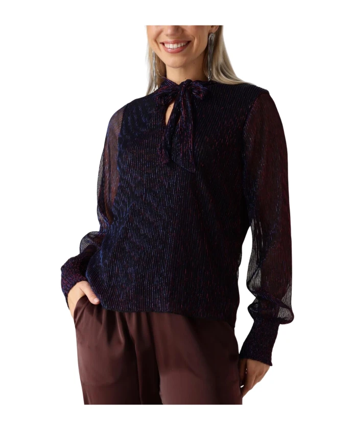 Блузка металлик с розовыми полосками Freebird, синий
Блузка металлик с розовыми полосками Freebird, синий