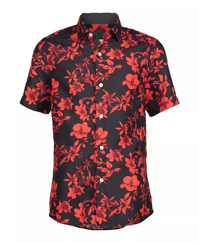 Черная рубашка с цветочным принтом Big Boys в облегающем крое Elie Balleh, черный
Черная рубашка с цветочным принтом Big Boys в облегающем крое Elie Balleh, черный