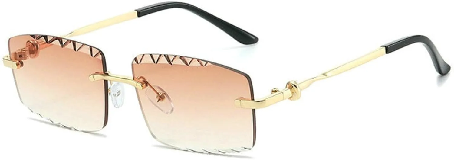 Солнцезащитные очки Willochra в винтажном стиле, прямоугольной формы, без оправы, для женщин и мужчин, модные, золотистые металлические, квадратные, черные, C7
Солнцезащитные очки Willochra в винтажном стиле, прямоугольной формы, без оправы, для женщин и мужчин, модные, золотистые металлические, квадратные, черные, C7