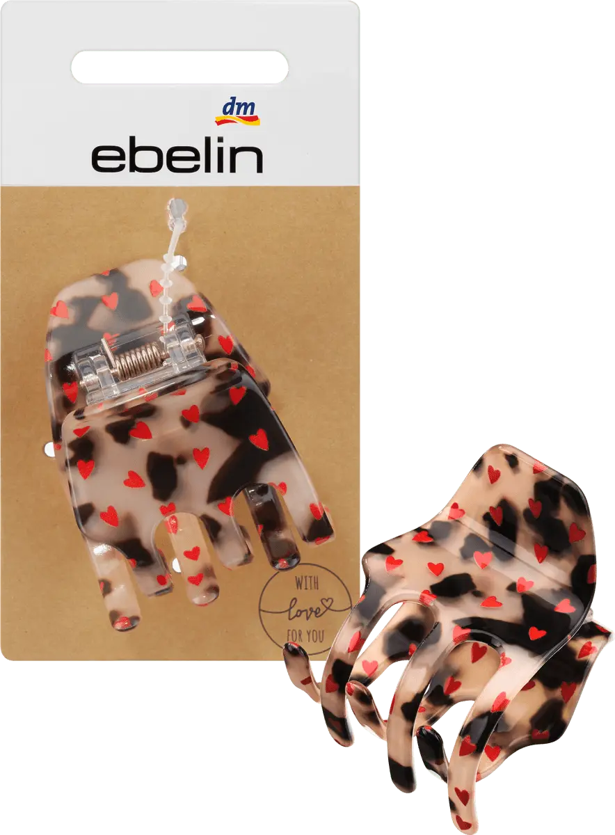 Заколка для волос с принтом в виде сердечка 1 шт. ebelin
Заколка для волос с принтом в виде сердечка 1 шт. ebelin