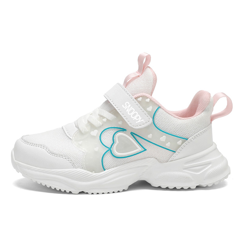 Низкие детские кроссовки для бега с амортизацией, отскоком, износостойкостью, противоскользящие, с защитой от ударов SNOOPY, белый 
Низкие детские кроссовки для бега с амортизацией, отскоком, износостойкостью, противоскользящие, с защитой от ударов SNOOPY, белый