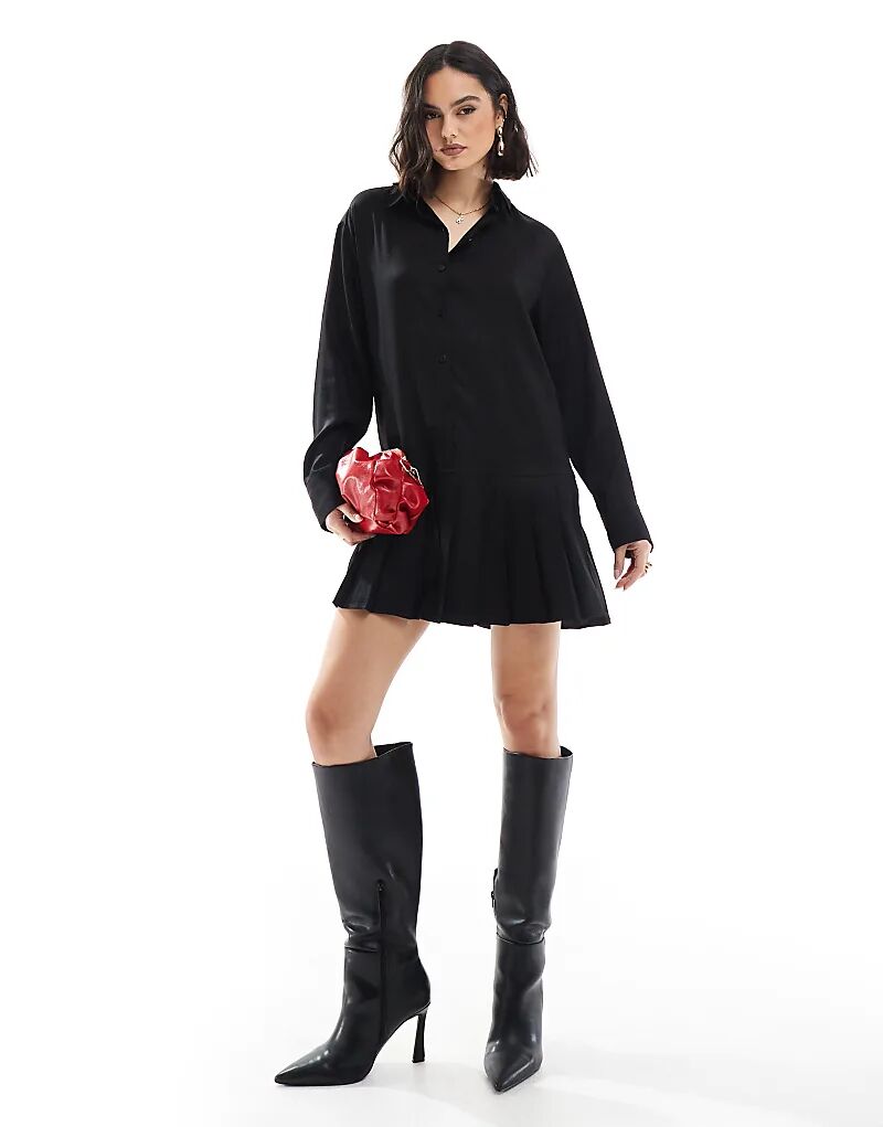 Платье-рубашка с длинными рукавами и заниженной талией Miss Selfridge
Платье-рубашка с длинными рукавами и заниженной талией Miss Selfridge