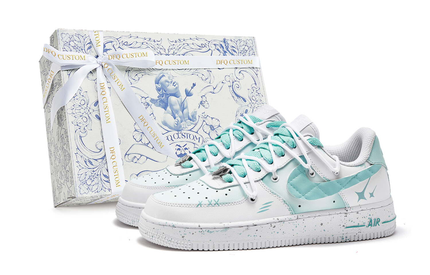 Кроссовки Nike Air Force 1 Skateboard Shoes Women's Low-Top White/Green, зеленый
Кроссовки Nike Air Force 1 Skateboard Shoes Women's Low-Top White/Green, зеленый