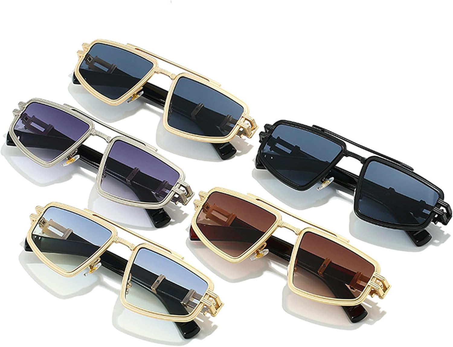 bullabulling Ретро металлические солнцезащитные очки с двойной перемычкой для женщин и мужчин, модные панк-очки, очки-пилот с защитой от УФ-излучения UV400, трендовые роскошные солнцезащитные очки, C1
bullabulling Ретро металлические солнцезащитные очки с двойной перемычкой для женщин и мужчин, модные панк-очки, очки-пилот с защитой от УФ-излучения UV400, трендовые роскошные солнцезащитные очки, C1