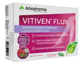 Arkopharma Vitiven Flux 30 капсул Легкие и подтянутые ноги
Arkopharma Vitiven Flux 30 капсул Легкие и подтянутые ноги