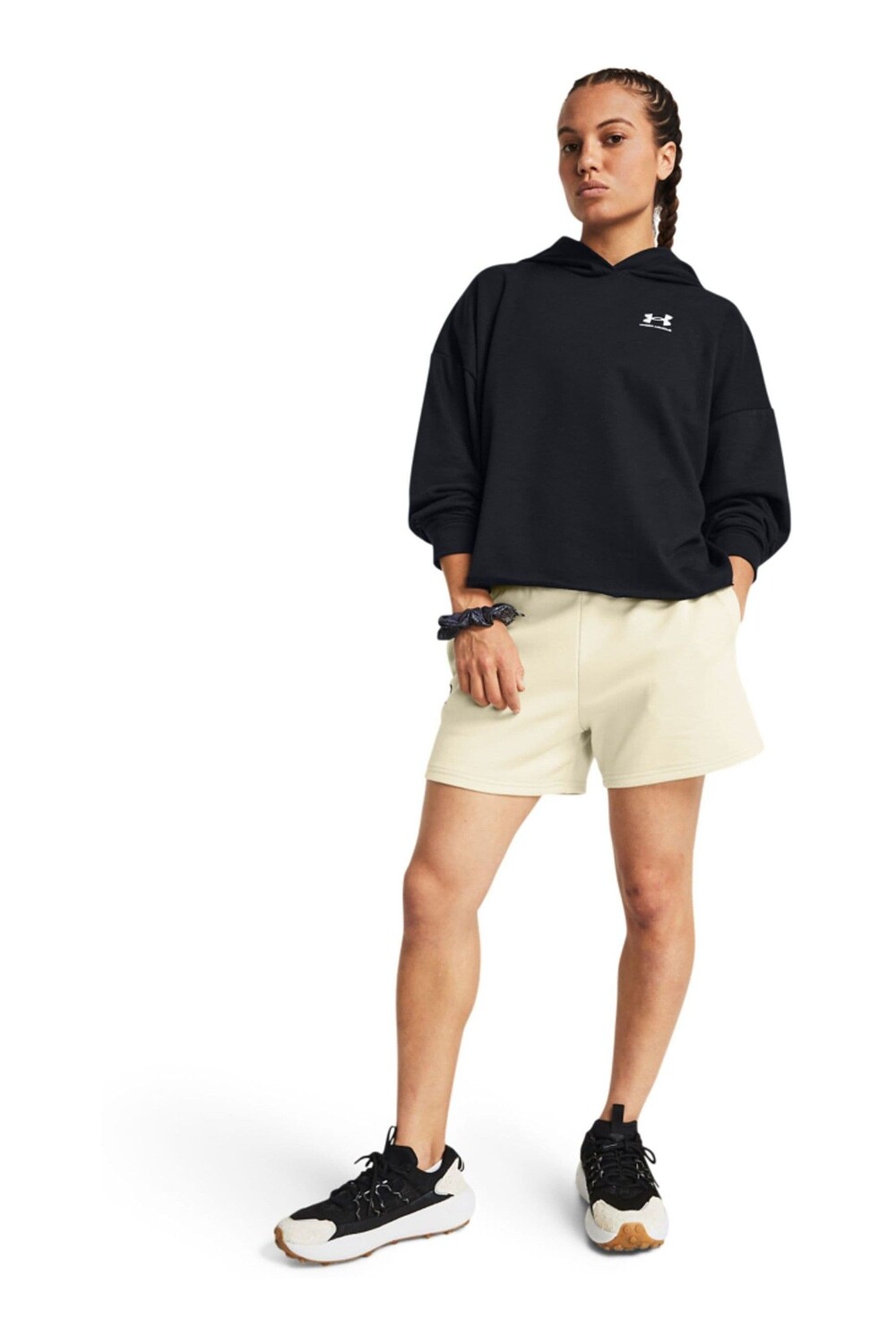 Толстовка оверсайз из махровой ткани Rival Under Armour, черный
Толстовка оверсайз из махровой ткани Rival Under Armour, черный