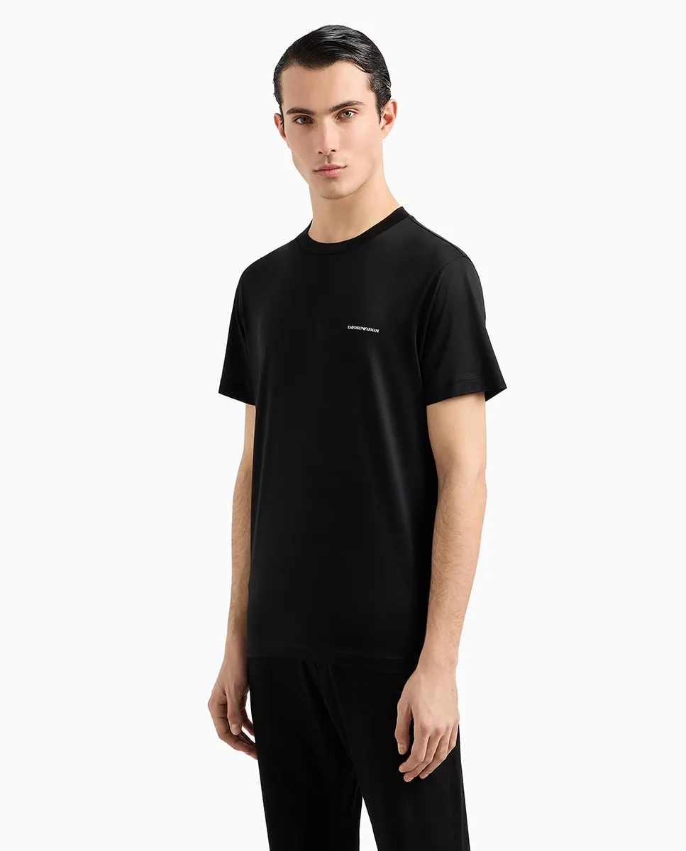 Мужская футболка с коротким рукавом из смеси лиоцелла Emporio Armani, черный
Мужская футболка с коротким рукавом из смеси лиоцелла Emporio Armani, черный