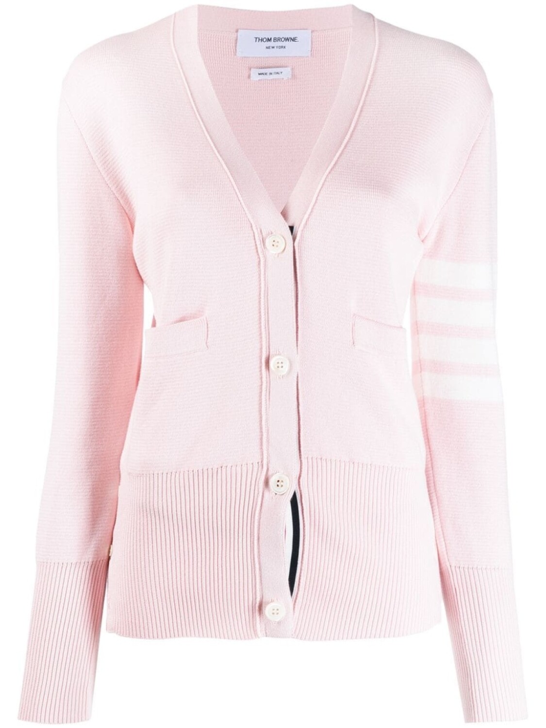Кардиган с полосками 4-Bar Thom Browne, розовый
Кардиган с полосками 4-Bar Thom Browne, розовый