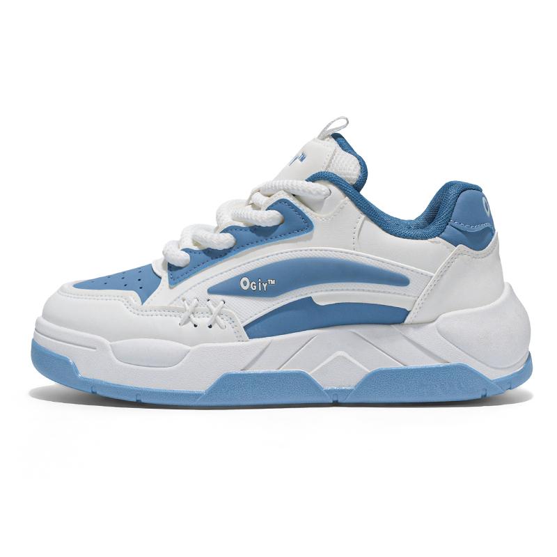 JANECO Антискользящие износостойкие низкие скейтерские кеды мужские бело-синие, цвет White Blue
JANECO Антискользящие износостойкие низкие скейтерские кеды мужские бело-синие, цвет White Blue