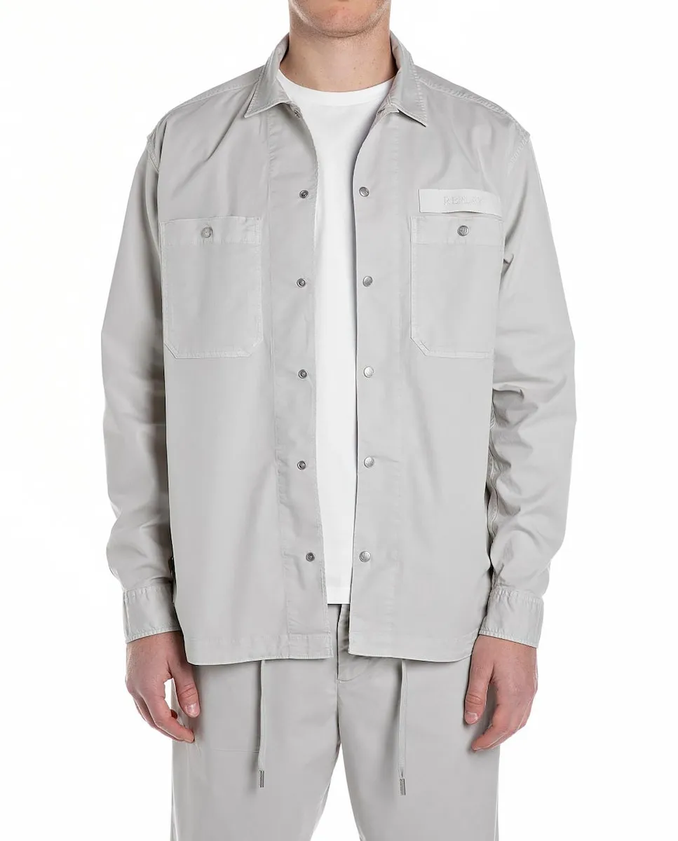 Мужская рубашка с длинными рукавами на пуговицах Replay, светло-серый
Мужская рубашка с длинными рукавами на пуговицах Replay, светло-серый