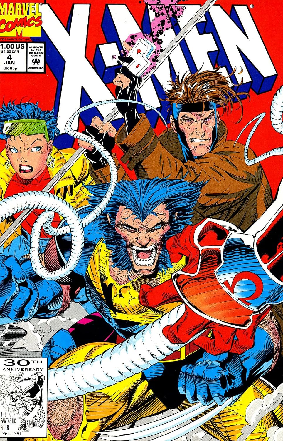 X-Men #4 Vol. 1 January 1992 (Marvel Comics)
X-Men #4 Vol. 1 January 1992 (Marvel Comics)