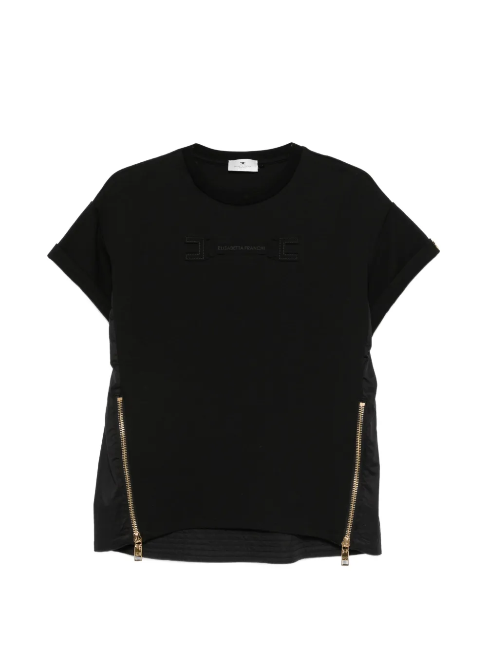 Футболка с молнией Elisabetta Franchi, черный
Футболка с молнией Elisabetta Franchi, черный