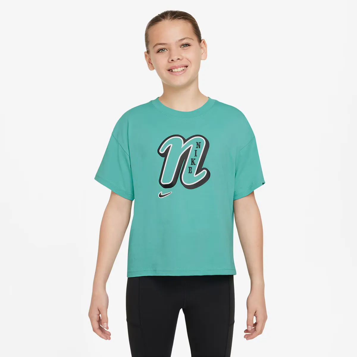 Спортивная одежда для девочек Футболка Nike, зеленый 
Спортивная одежда для девочек Футболка Nike, зеленый