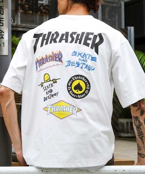 Футболка с коротким рукавом, рашгард, бренд Thrasher, белый
Футболка с коротким рукавом, рашгард, бренд Thrasher, белый
