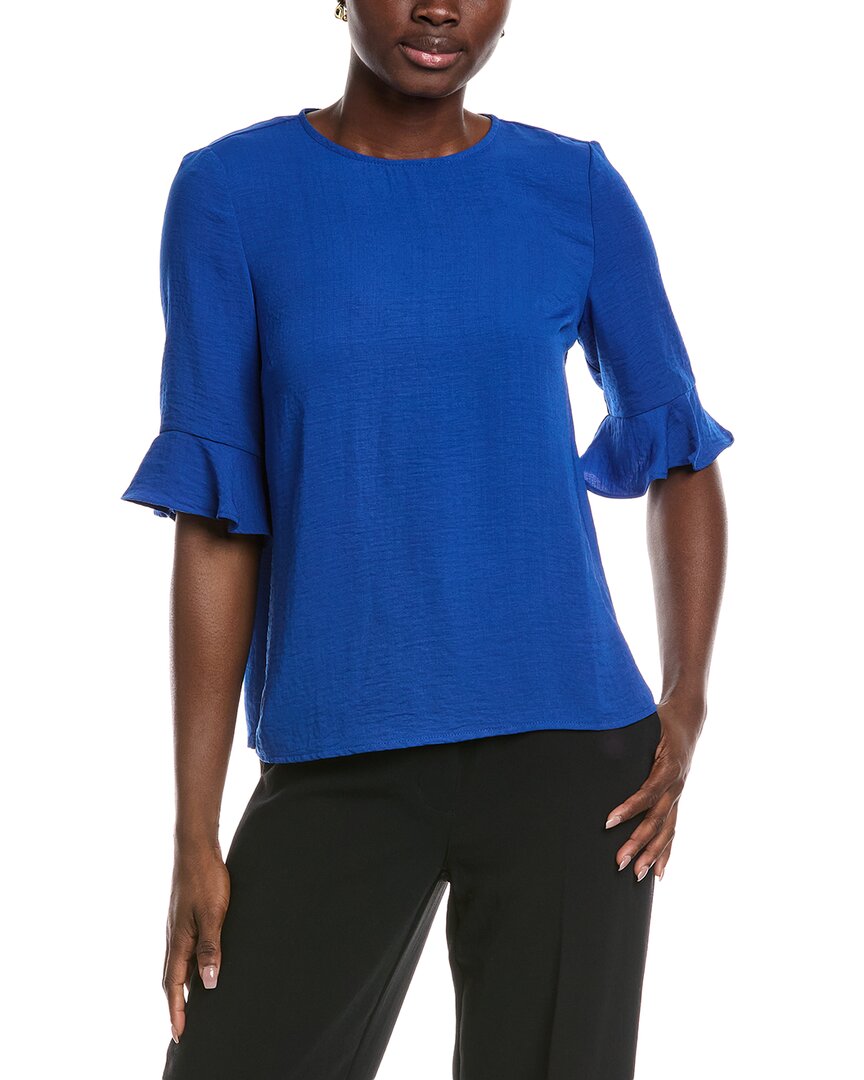 Блузка CeCe с манжетами-рюшами, синий
Блузка CeCe с манжетами-рюшами, синий