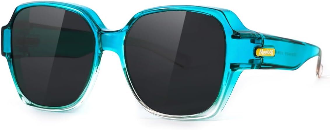 Солнцезащитные очки Meeloog Over Glasses для женщин, поляризованные, стильные, увеличенного размера, надеваются поверх очков для вождения, MST0150, Gradient Blue Frame Black Lens
Солнцезащитные очки Meeloog Over Glasses для женщин, поляризованные, стильные, увеличенного размера, надеваются поверх очков для вождения, MST0150, Gradient Blue Frame Black Lens