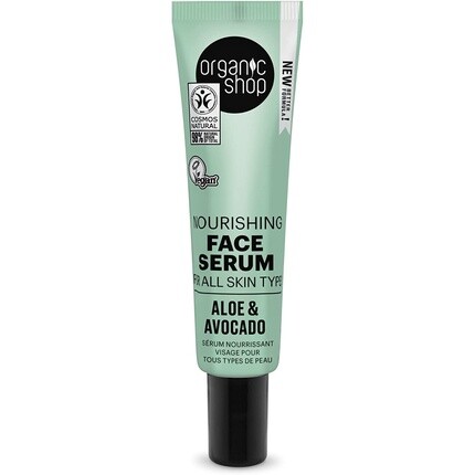 Питательная сыворотка для лица с авокадо и алоэ для всех типов кожи 30мл, Organic Shop
Питательная сыворотка для лица с авокадо и алоэ для всех типов кожи 30мл, Organic Shop