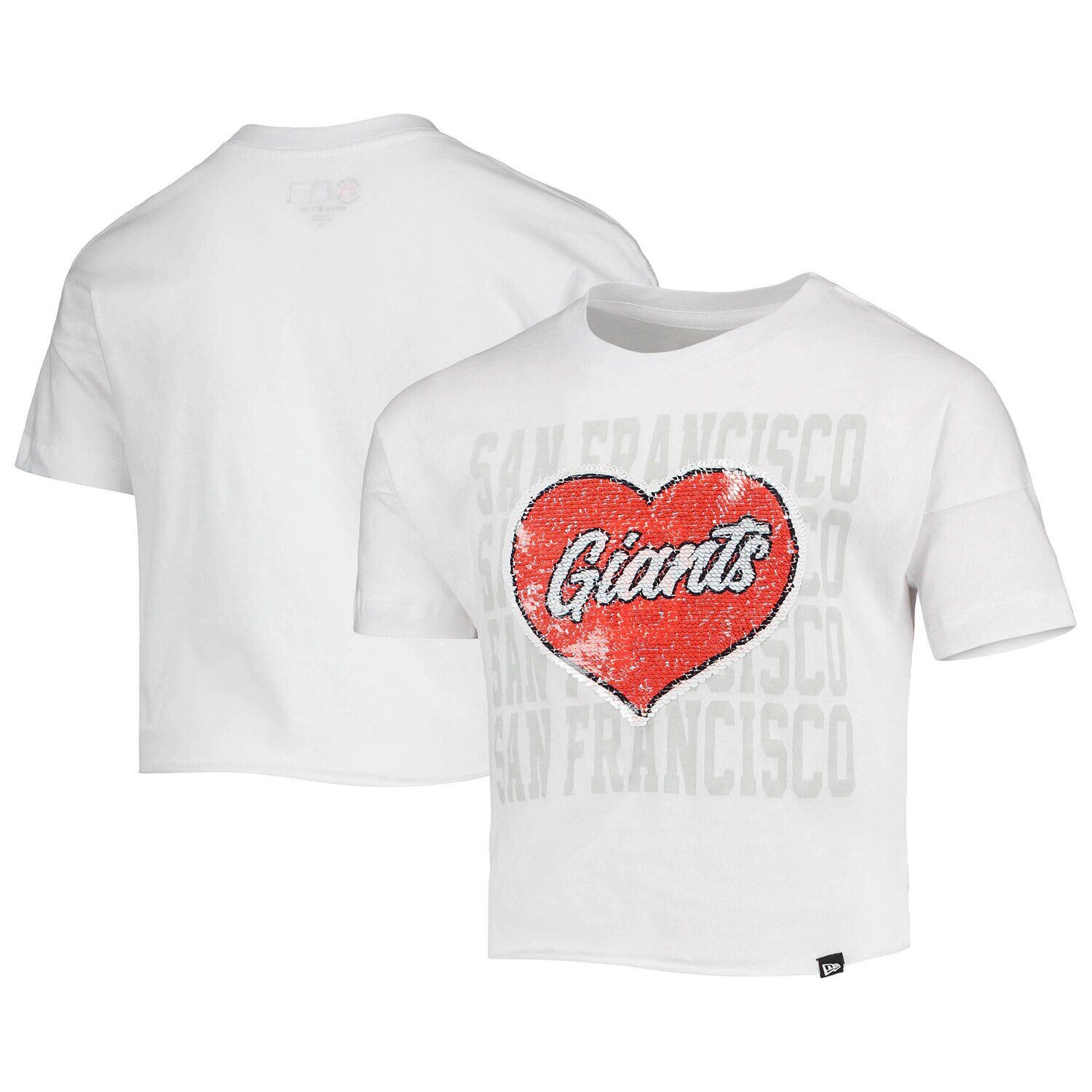 Молодежный укороченный топ с отворотами в форме сердца New Era San Francisco Giants для девочек New Era
Молодежный укороченный топ с отворотами в форме сердца New Era San Francisco Giants для девочек New Era