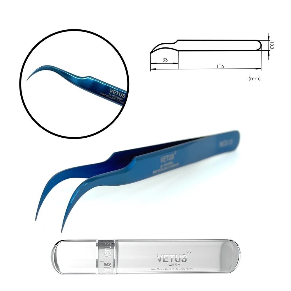 Пинцет Vetus MCS-15, синий
Пинцет Vetus MCS-15, синий